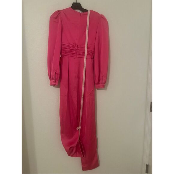 Mac Duggal Puff Sleeve Pink Jumpsuit NEW NWT - Picture 11 of 12